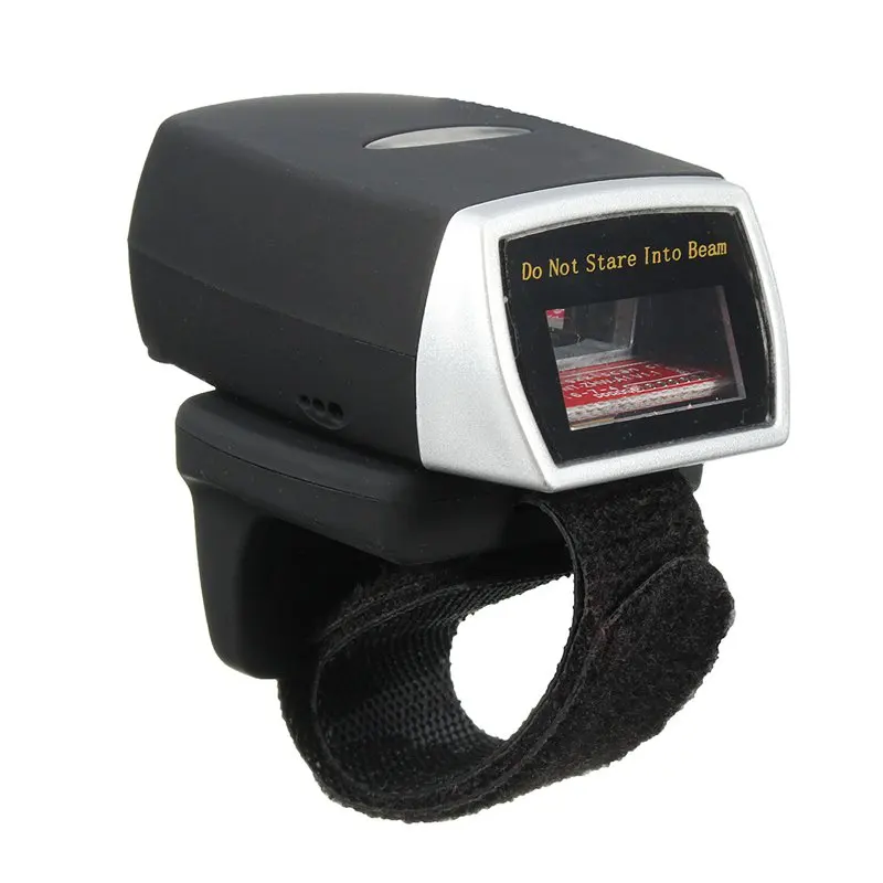 Laser Weirless Scanner Mini Bluetooth Scanner Barcode Reader Wearable Ring Bar Code Scanner 1D Reader Scan