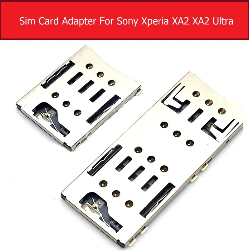 

Daul & Single Sim Card Adapter Socket Slot For Sony Xperia XA2 /XA2 Ultra H4133 H4233 Micro SD & Sim Card Holder Replacement