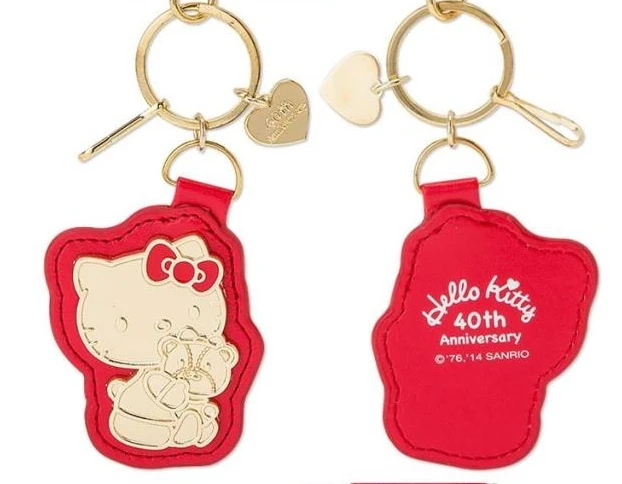 

New authentic Hello Kitty Hello Kitty genuine 40th anniversary key chain car key bag