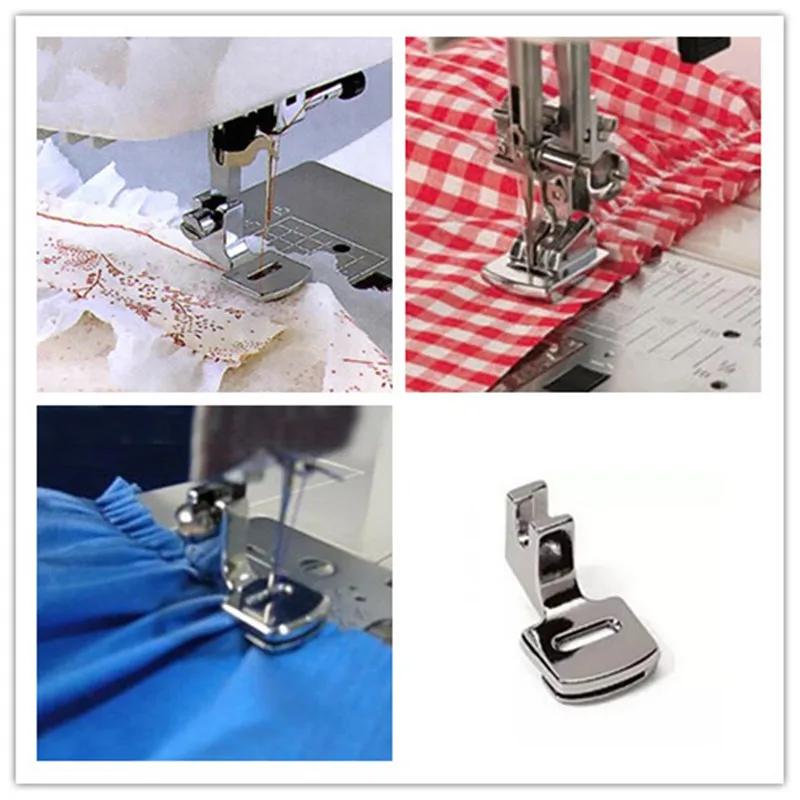 

Free shipping Fold Hem Presser Foot Feet Kit For Sewing Machine Home Tool 5pcs
