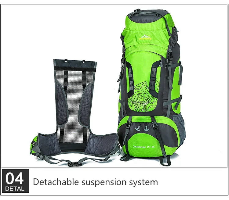 Caminhadas ao ar Bolsas de Desporto Viagem dos Homens 80l à Prova Jian Feng Livre Mochilas Dwaterproof Água Mochila Acampamento Caminhadas Outdoorer hu Wai 22 Cheap Mochilas escal.