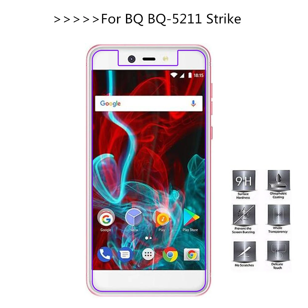 

2.5D For BQ BQ-5211 Strike Tempered Glass High Quality Screen Protector Film For BQ BQ-5211 Mobile Phone Glass Protective Flim