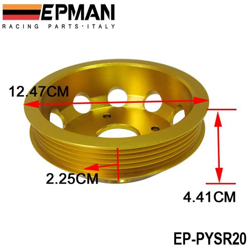 Для NISSAN S15 S14 SR20 моторный двигатель BAY GOLD UNDERDRIVE кривошипный шкив Jdm TUNE EP-PYSR20