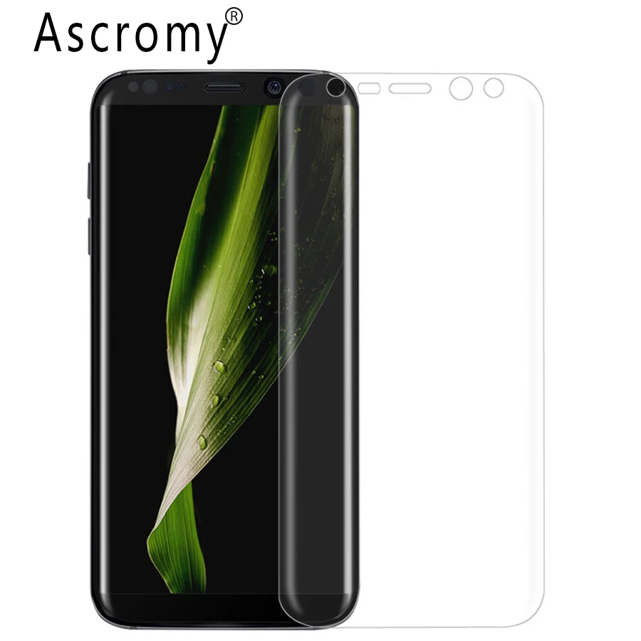 

Ascromy 10PCS 3D Curved Full Cover Film Screen Protector for Samsung Galaxy S8 S9 Plus S7 screenprotector Protection Accessories