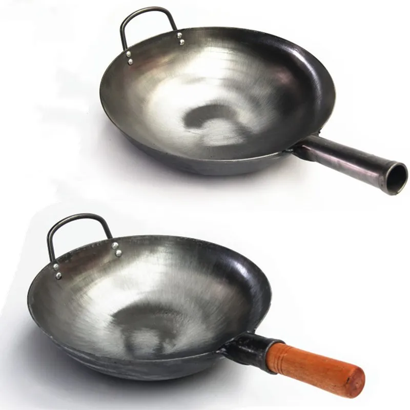 High Quality Chinese Iron Wok Traditional Handmade Iron Wok Non stick