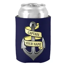 Настраиваемый корабль капитан ваше имя якорь может охладитель Персонализированная пивная может охладители Модный Напиток и Напитки изолятор