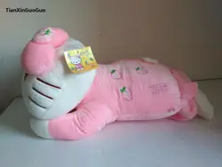 Прекрасный мультфильм розовый склонны Kitty большой 50 см Плюшевые игрушки Мягкая кукла подушка Рождество подарок b1229