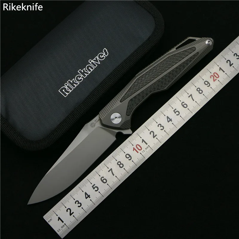 Rike RK1701CF 2 anniversary folding knife S35VN Blade carbon fiber titanium handle camping hunting pocket outdoor knive EDC tool Rike RK1701CF 2 anniversary folding knife S35VN Blade carbon fiber titanium handle camping hunting pocket outdoor knive EDC tool