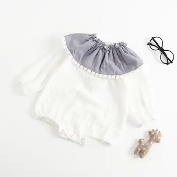 

2019 Spring Autumn Baby Bodysuits Newborn Bodysuit Cotton Girls Outfit Baby Girl Clothes Long Sleeve Bags Farts Climbing Suit