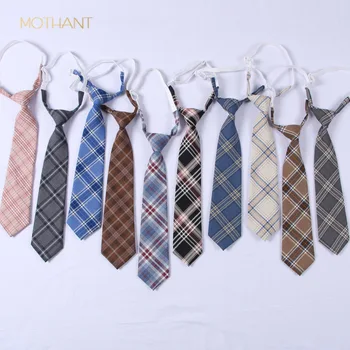 

Tie men and women pleated skirt uniform plaid tie to work school casual out formal occasions fashion trend tie