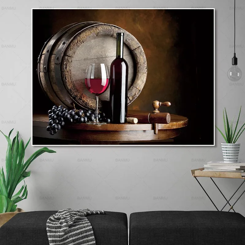 Picture wall wine painting Wall art picture decor Canvas Painting art