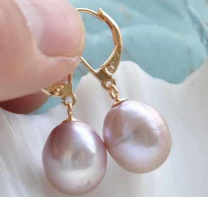

1470 lavender DRIP FRESHWATER PEARL DANGLE EARRING