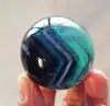 45mmNatural Fluorite Quartz Crystal Sphere Ball Healing 2
