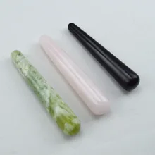 Natural rose quartz obsidian and jade massage stick beauty massage wands for body massage yoni wand health care reiki healing цена Natural rose quartz obsidian and jade massage stick beauty massage wands for body massage yoni wand health care reiki healing цены онлайн