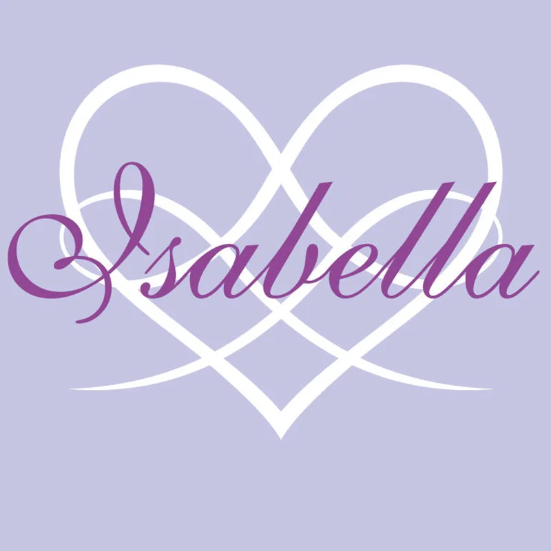 

YOYOYU Wall Decal Love Personalized Custom Name Monogram First Name Vinyl Decal Sticker Art Adesivo Wall Sticker ZX066