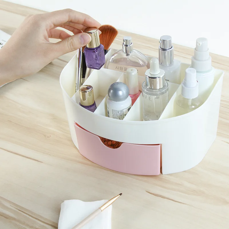 

Plastic Cosmetic Storage Box Small Drawer Jewelry Box Desktop Sundries Storage Container Makeup Organizer Casket