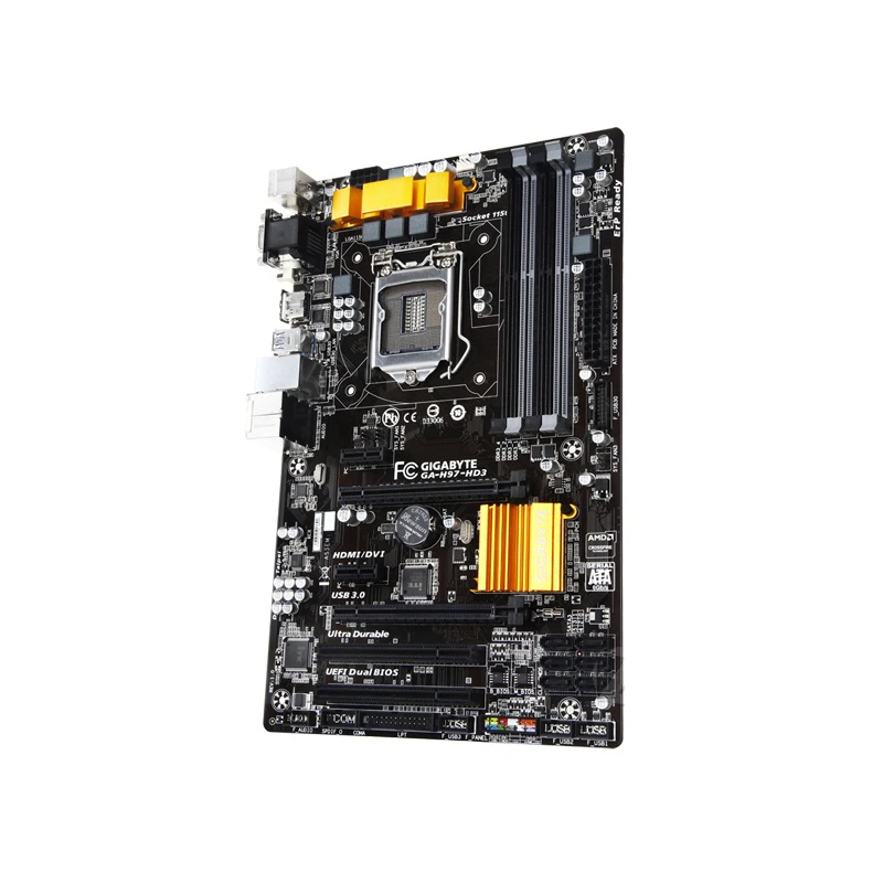 LGA 1150 для Intel H97 Gigabyte GA-H97-HD3 материнская плата DDR3 USB3.0 32 Гб H97 HD3 плата настольная системная плата H97-D3H SATA3 б/у