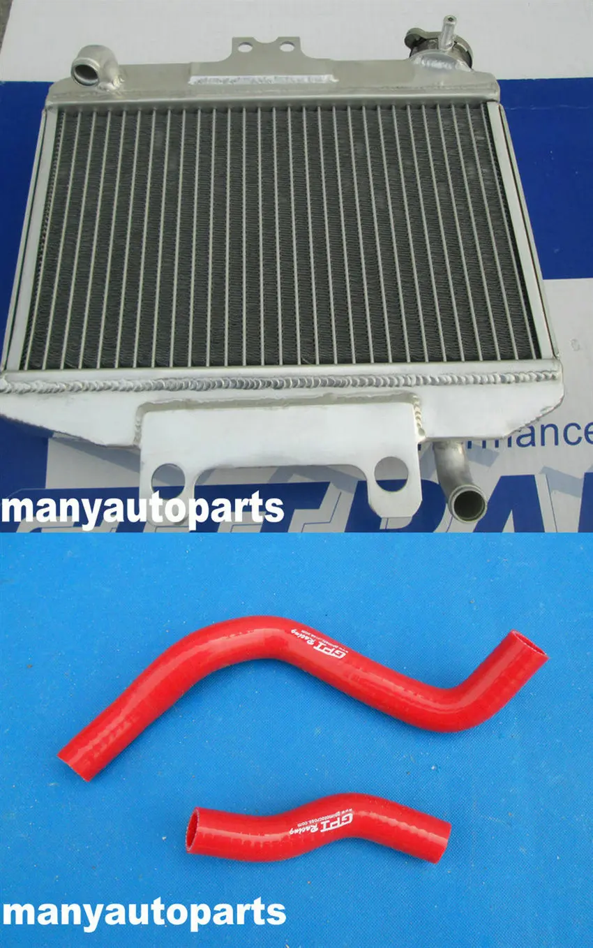 

aluminum radiator & RED silicon hoses FOR Honda CR250 CR 250 R CR250R 1997 1998 1999