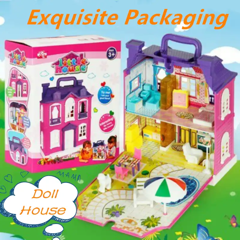plastic doll houses