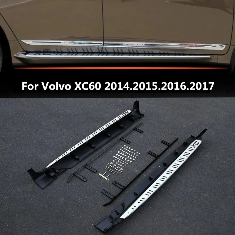 

For Volvo XC60 2014.2015.2016.2017 Car Running Boards Auto Side Step Bar Pedals High Quality Lacquer Bake Color Nerf Bar