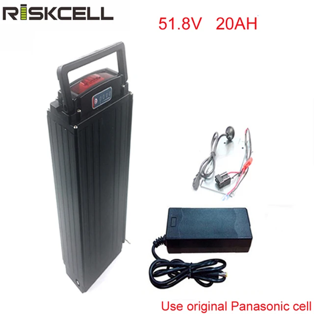 51 8v 20ah electric bike rear rack battery 52v 1200w lithium ion