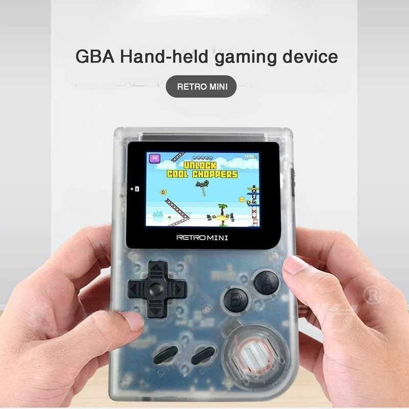 Retro Game Console 32 Bit Portable Mini Handheld Game Players Built-in 40 For GBA Classic Games Best Gift For Kids White