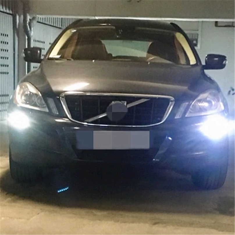 Автомобильный мигающий 2 шт. для VOLVO XC60 2011 2012 2013 светодиодный DRL дневные ходовые огни Дневной светильник водонепроницаемый противотуманный фонарь автомобильный Стайлинг светильник