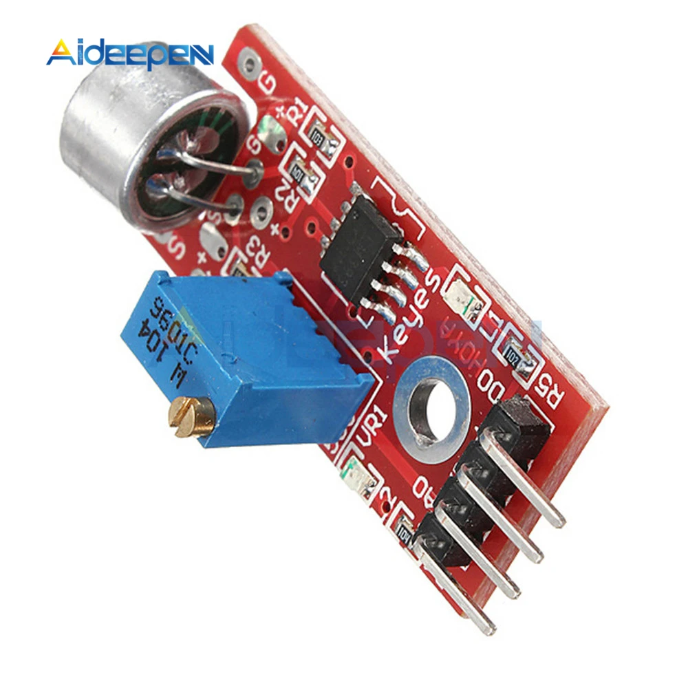 5 шт. Высокочувствительный звуковой модуль датчика микрофона для Arduino AVR PIC 5V DC
