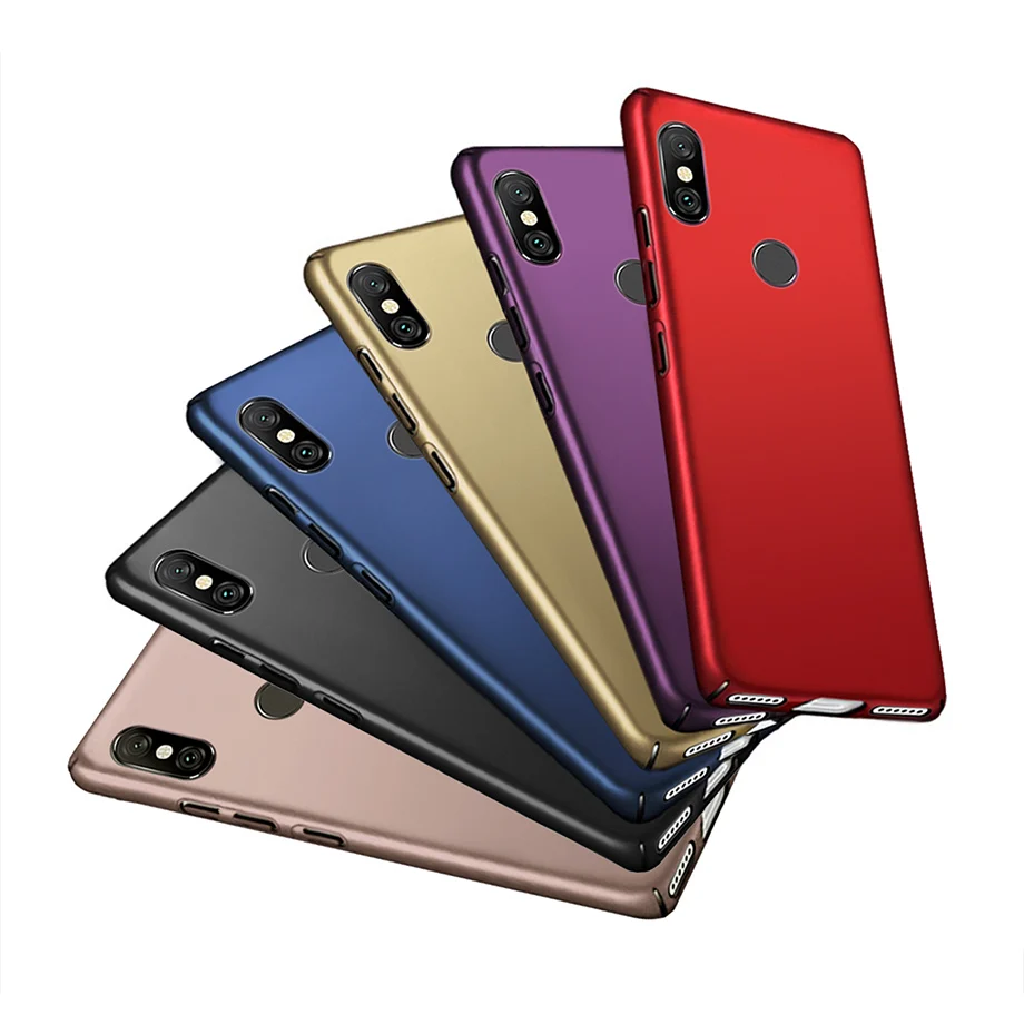 Чехол для Xiaomi redmi note 6 pro Роскошный Жесткий задний бампер Чехлы чехол 360 полная