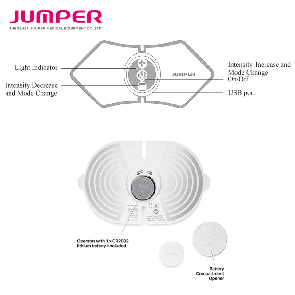 Jumper wireless electronic Pluse Stimulator,JPD-TN001 electro therapy pain relief tens unit Transcutaneous for back leg shoulder (4)
