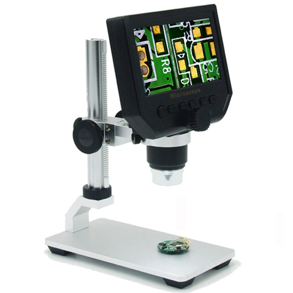 

Digital Microscope 1-600 Times Continuous Magnification 4.3 Inches HD OLED Display 3.6 MP CCD With Built-in Lithium Battery