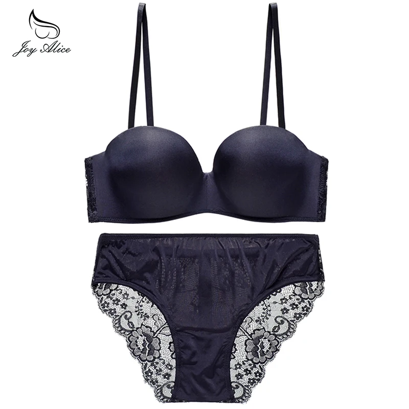 Elegant Half Cup Bra Set Wire Free Embroidery Lace Bra Panties Set Comfortable Sexy Lingerie Set Push Up Bra Brief Set Elegant Half Cup Bra Set Wire Free Embroidery Lace Bra Panties Set Comfortable Sexy Lingerie Set Push Up Bra Brief Set