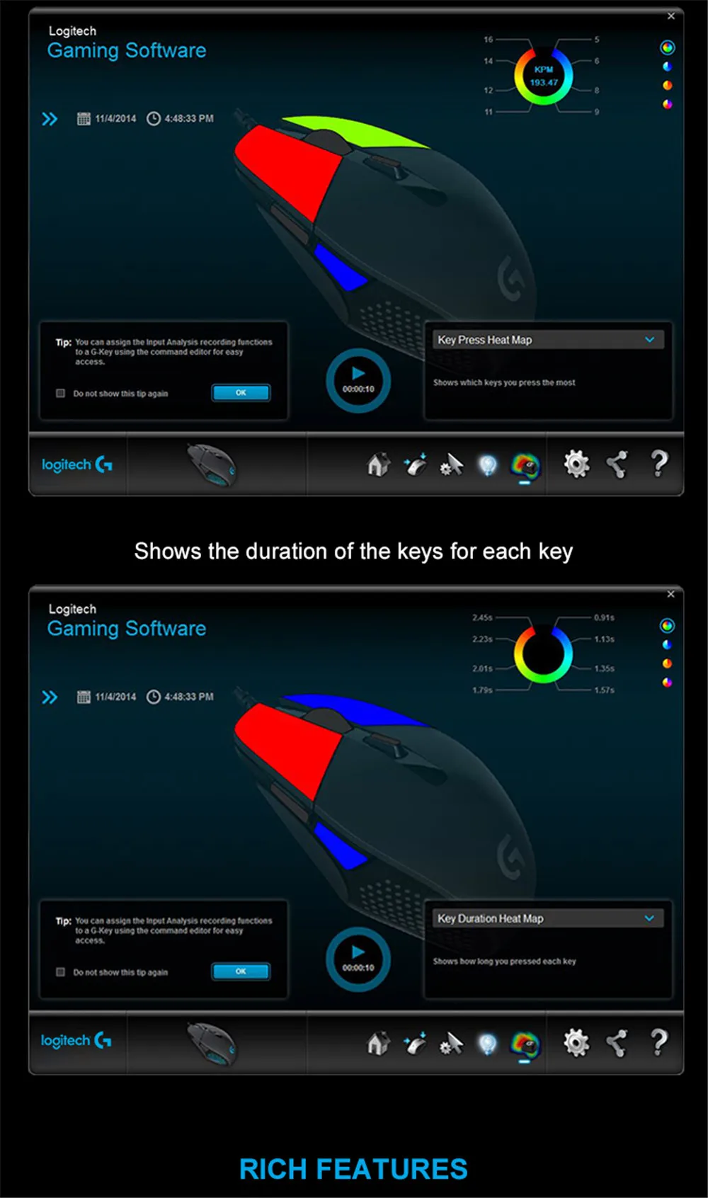 logitech G302 игровой Мышь Daedalus Prime MOBA Проводная оптическая 4000 Точек на дюйм USB Интерфейс офисные Тесты для Windows10/8/7/vista