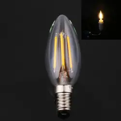 E14 AC 220 В светодио дный Ретро лампа накаливания bulb освещение люстр приспособление 4 Вт