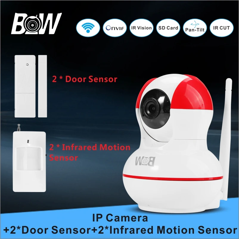 IP font b Camera b font WiFi Baby Monitor 2 font b Door b font Sensor