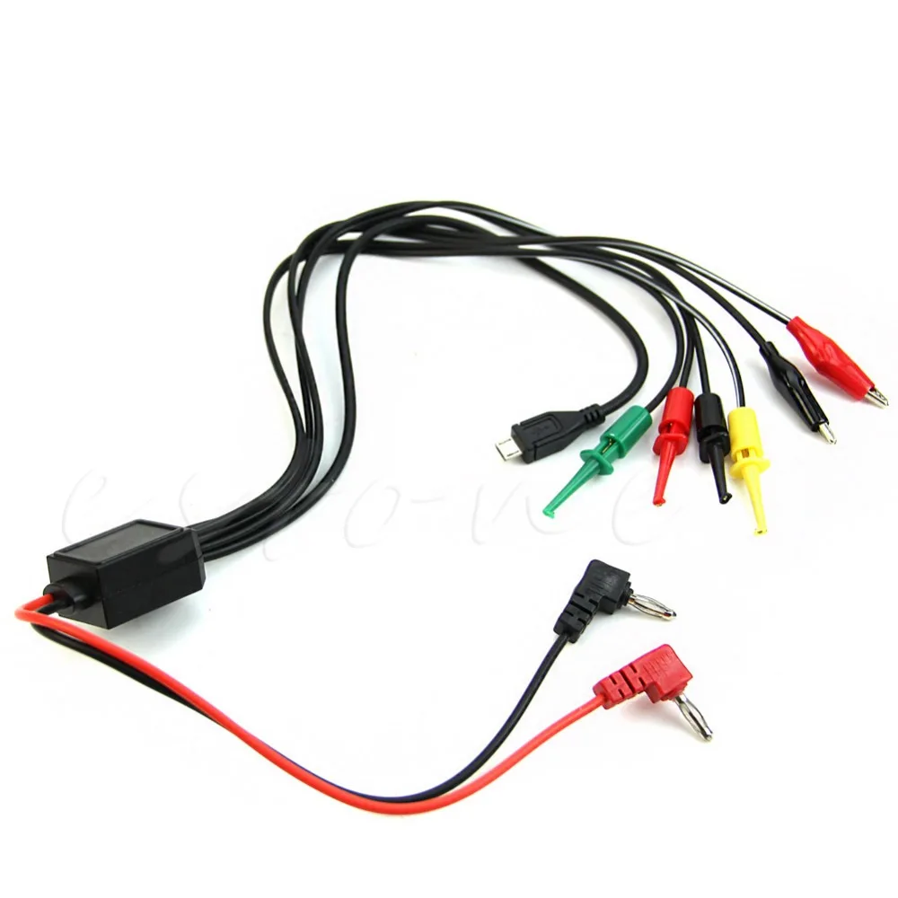 1 قطعة إمدادات الطاقة اختبار الرصاص سلك كيت 2 التمساح كليب 2 مقاطع الموز المقابس 4 هوك