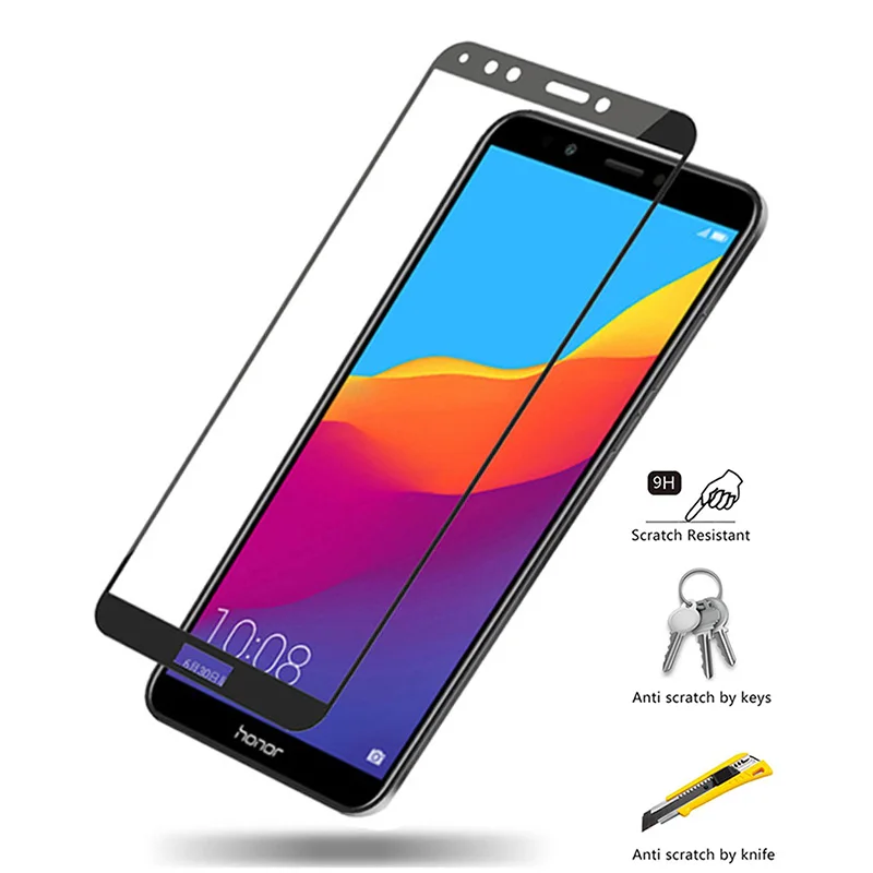 Защитное стекло закаленное для Huawei Honor 7a 7c pro|Защитные стёкла и плёнки| |