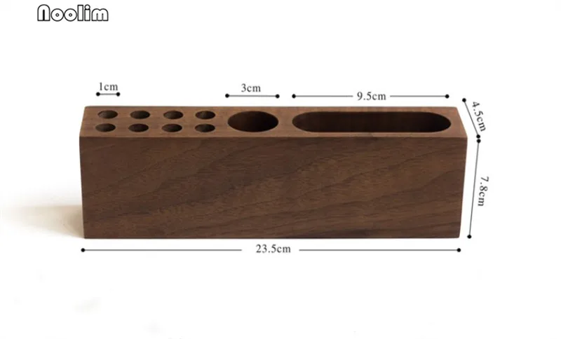 NOOLIM деревянный черный орех держатель для карт сотовый телефон визитная карточка коробка для хранения настольная ручка держатель офисная настольная коробка для хранения