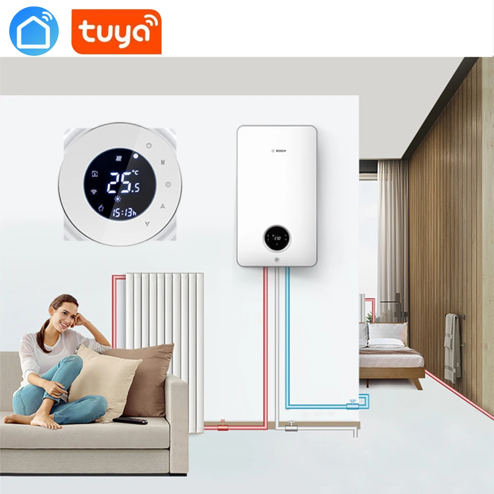 Tuya app 3A многофункциональное пассивное соединение, водяной клапан, электрический привод газовый котел термостат wifi для реле сухого контакта