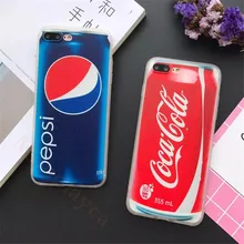 Mais novo de seda impressão 3d legal coke cola plástico macio caso capa para iphone 5 5s/se/6/6 s/6 plus/6 splus/7/7 plus phone cases
