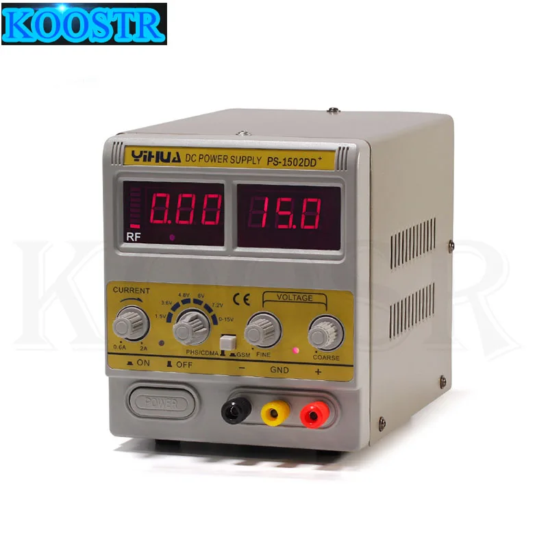 

YIHUA 1502DD+ for Mobile Phone15V 2A Adjustable Regulated DC Power Supply with LED Display