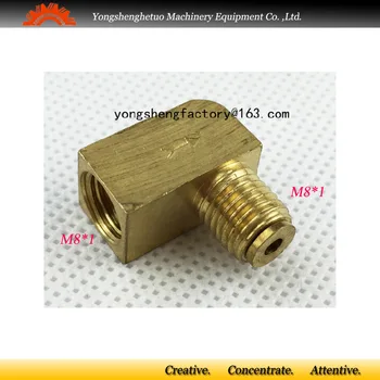

One Way Flow Elbow Adapter connector junction block lubrication fitting M8*1 male thread PL-4082 for 4mm outer dia tube