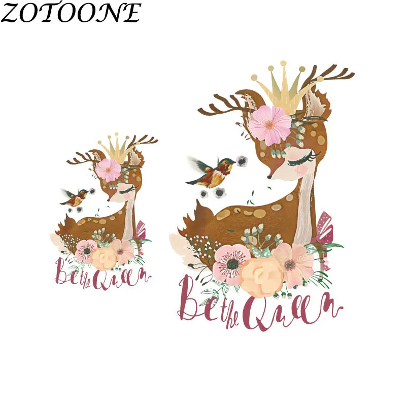 

ZOTOONE DIY Cute Animal Iron on Transfers Heart Patch for Women Clothes Dress Stickers Patches for Kids Clothing Riverdale