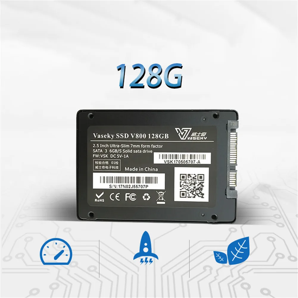 

Vaseky 2.5 Inch 128G MLC SSD Disk For Computer Universal Solid State Drive With SATA3 Interface For Desktops & Laptops