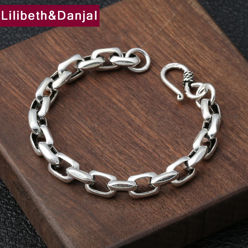 Панк пара браслет для выживания со Настоящее серебро 925 пробы Для женщин Для мужчин браслет дружбы браслет ювелирные изделия Tom надеюсь B14