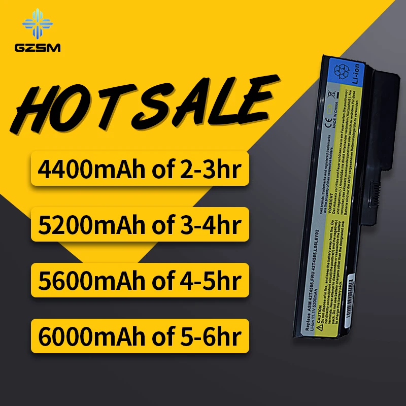 HSW ноутбук аккумулятор для IBM lenovo 3000 G455 N500 G550 IdeaPad G430 V460 Z360 B460 V460D L08S6Y02 L08S6D02 L08S6C02 |