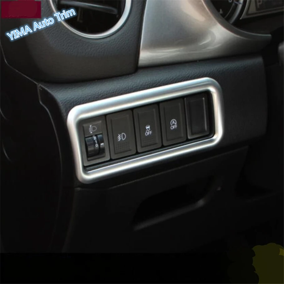 

Lapetus Car Styling Front Head Lights Lamp Switch Button Frame Cover Trim Interior Fit For Suzuki Vitara Escudo 2015 - 2019 ABS
