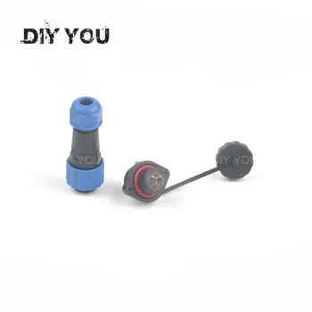 

SP20 IP68 Flange TYPE waterproof connector plug and socket with 2 hole Flange 1/2/3/4/5/6/7/9/10/12/14Pin cable connector