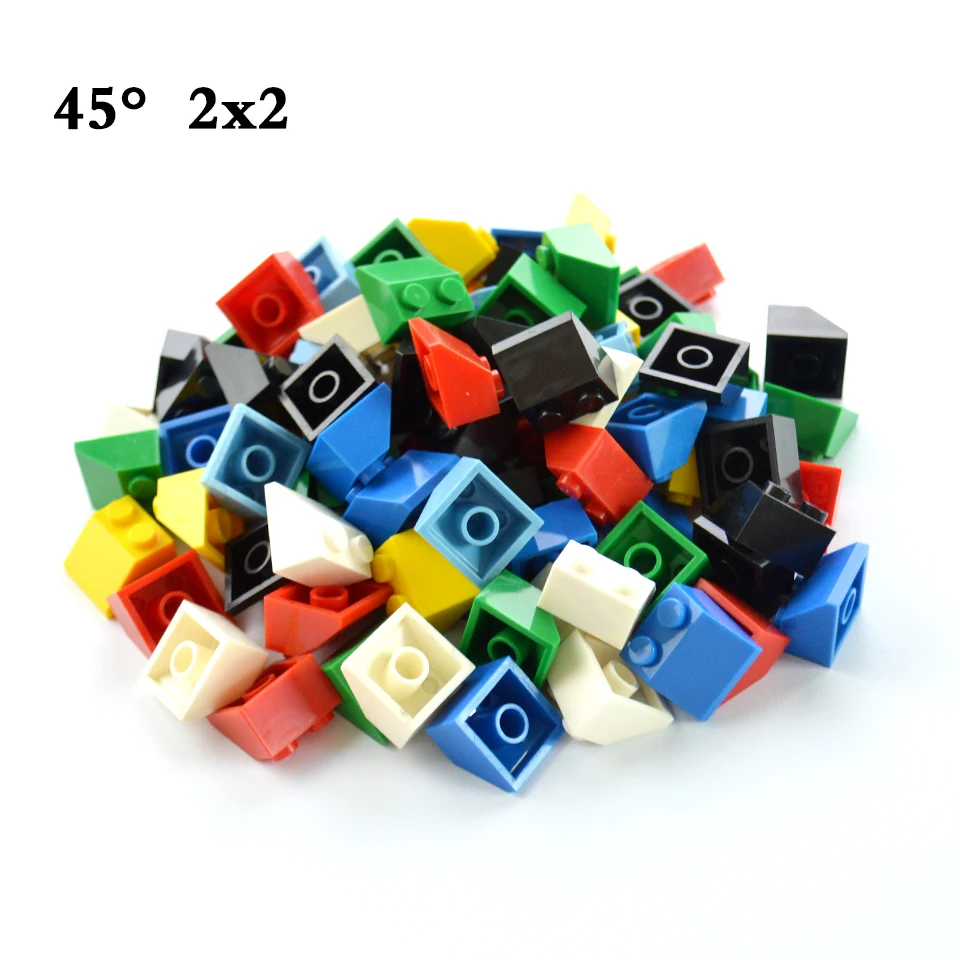 LEGO New Lot of 4 Lime Green 2x2 Tile Pieces