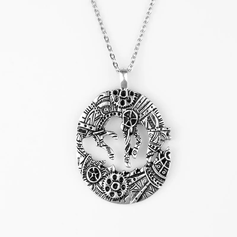 

1pc Steampunk Fox Pendant Necklace Charm Industrial Fox Necklace
